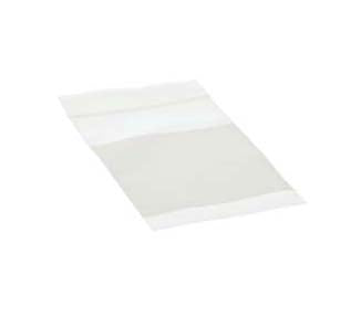 Sacchetto trasparente con chiusura a pressione con nastro per scrivere 12.5x20.5cm PE 100 micron (100 pezzi) [4WE58]
