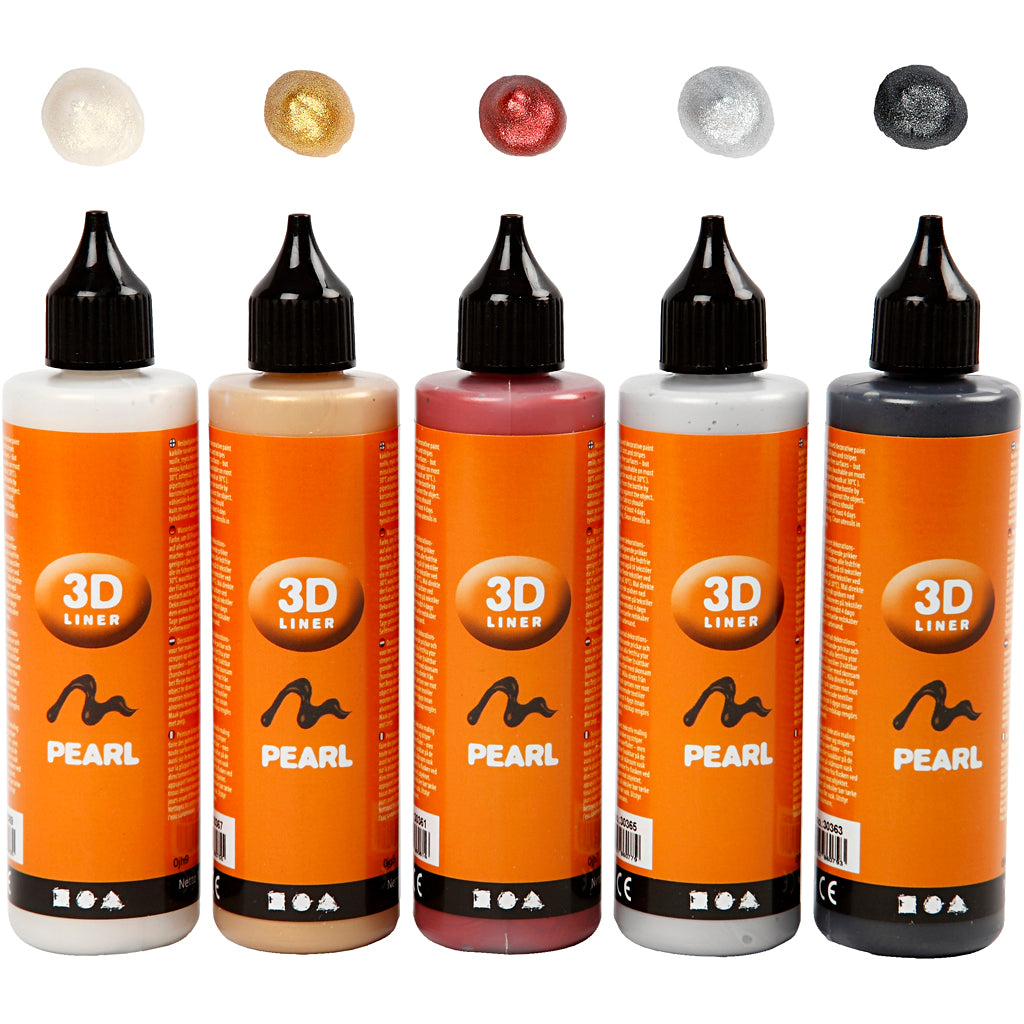 3D Liner, metallic colours, 5x100 ml