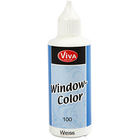 Viva Decor Window Color, white, 80 ml/ 1 bottle [HOB-30402]