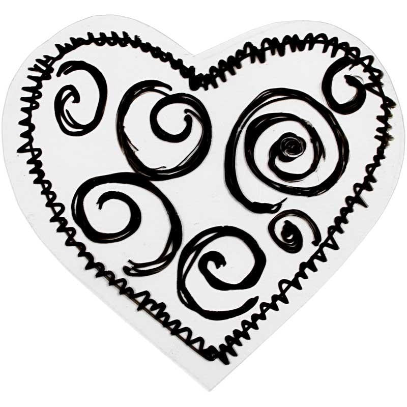 Penna per vetro e porcellana, ampiezza tratto 1-2 mm, opaca, nero, 1 pz [HOB-31314]