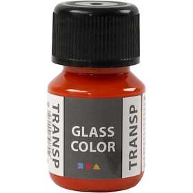 Colore trasparente per vetro, arancio, 30 ml/ 1 bott. [HOB-31672]