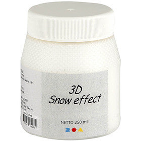 Effetto neve 3D, bianco, 250 ml/ 1 vasch. [HOB-31742]
