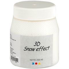 Effetto neve 3D, bianco, 250 ml/ 1 vasch. [HOB-31742]