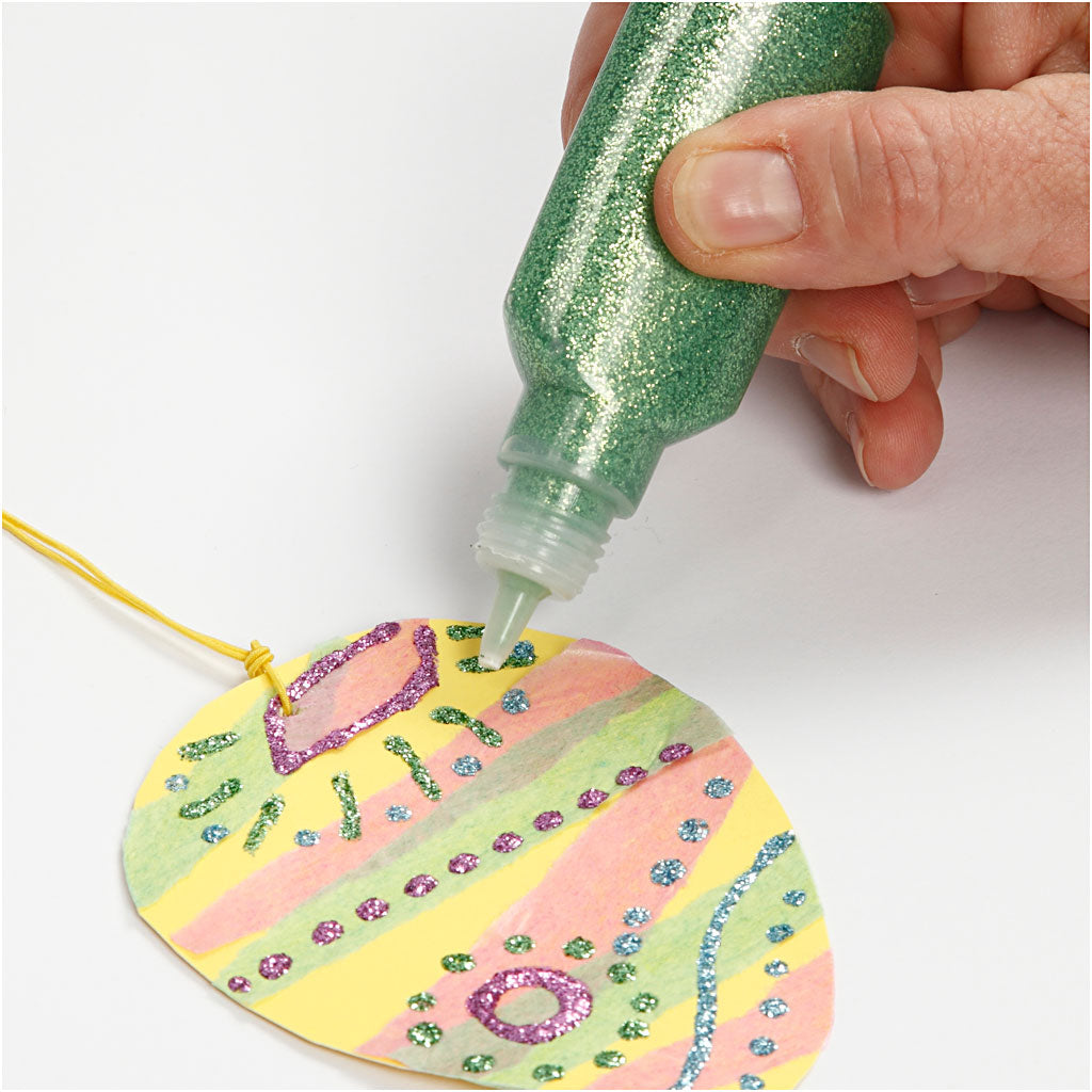 Colla glitter, colori asst., 12x25 ml/ 1 conf. [HOB-318200]