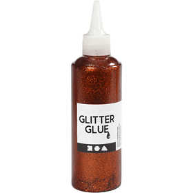 Colla glitter, arancio, 118 ml/ 1 bott. [HOB-31823]