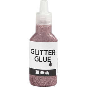 Colla glitter, rosato, 25 ml/ 1 bott. [HOB-318290]