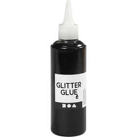 Colla glitter, nero, 118 ml/ 1 bott. [HOB-31830]