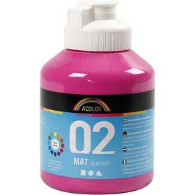 Colore Acrilio Opaco, rosa, 500 ml/ 1 bott. [HOB-32120]