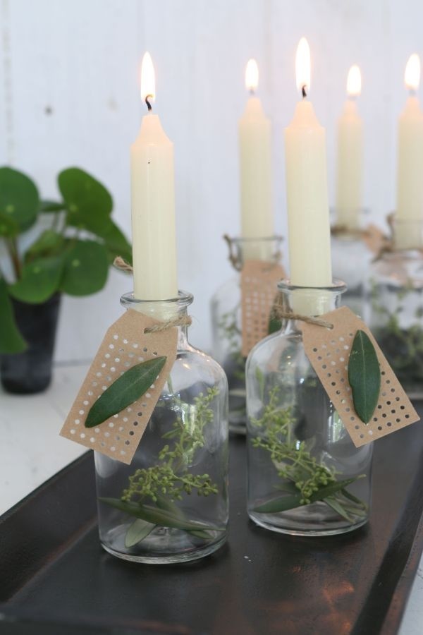 Candela affusolata Crema alta 11cm (set di 7 pezzi) [IFS-32163]