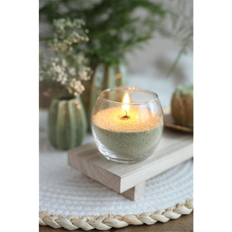 Candela Pearlsand 400 g verde chiaro (6 pezzi) [IFS-32725]