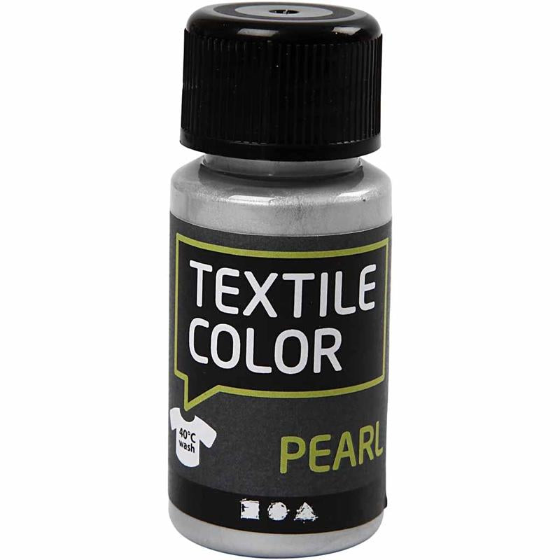 Textile Color, mother of pearl, silver, 50 ml/ 1 bottle