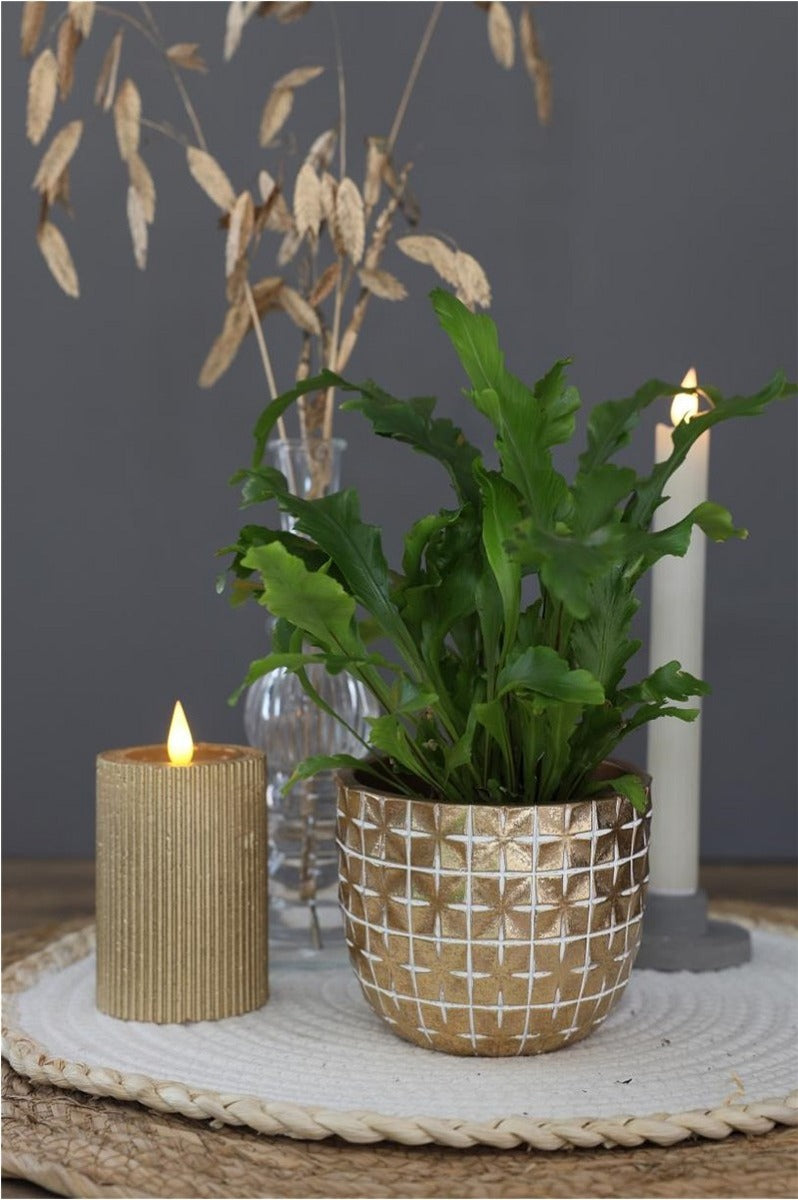 Pentola di Hanoi Ø7,5 x h:6,4 cm Oro (6 pz) [IFS-33851]