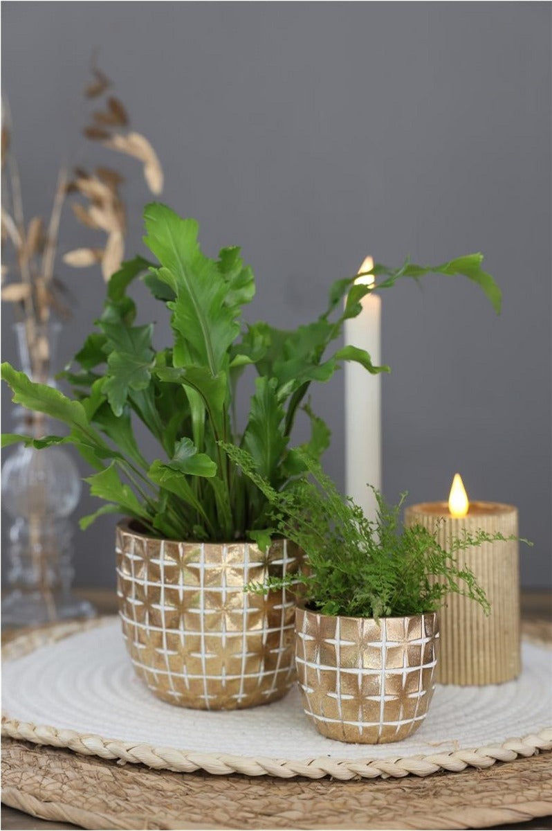 Pentola di Hanoi Ø10 x h:8,4 cm Oro (6 pz) [IFS-33852]