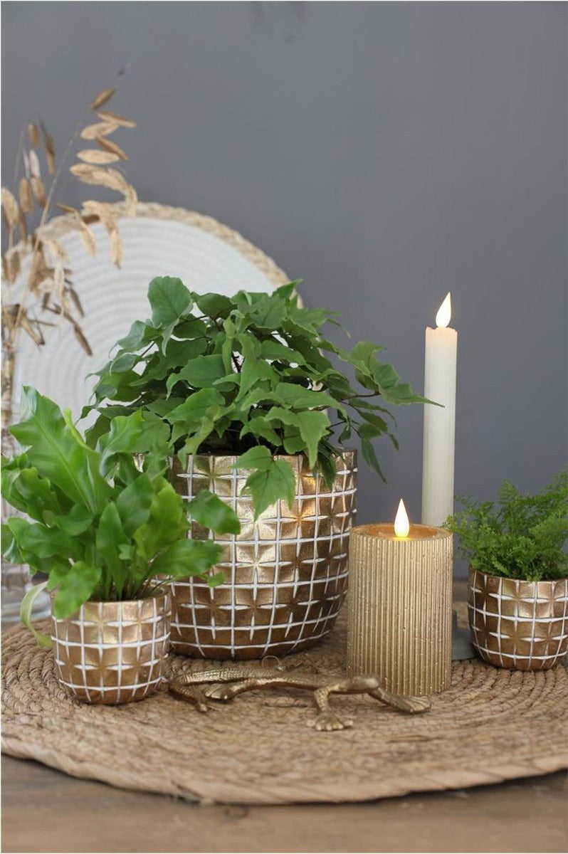 Pentola di Hanoi Ø17,6 x h:14,4 cm Oro (3 pz) [IFS-33855]