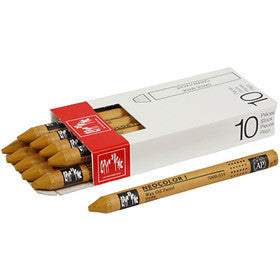 CARAN D’ACHE Neocolor I Pastelli, L: 10 cm, spess. 8,5 mm, ochre (035), 10 pz/ 1 conf. [HOB-34024]