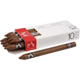 CARAN D’ACHE Neocolor I Pastelli, L: 10 cm, spess. 8,5 mm, brown (059), 10 pz/ 1 conf. [HOB-34025]