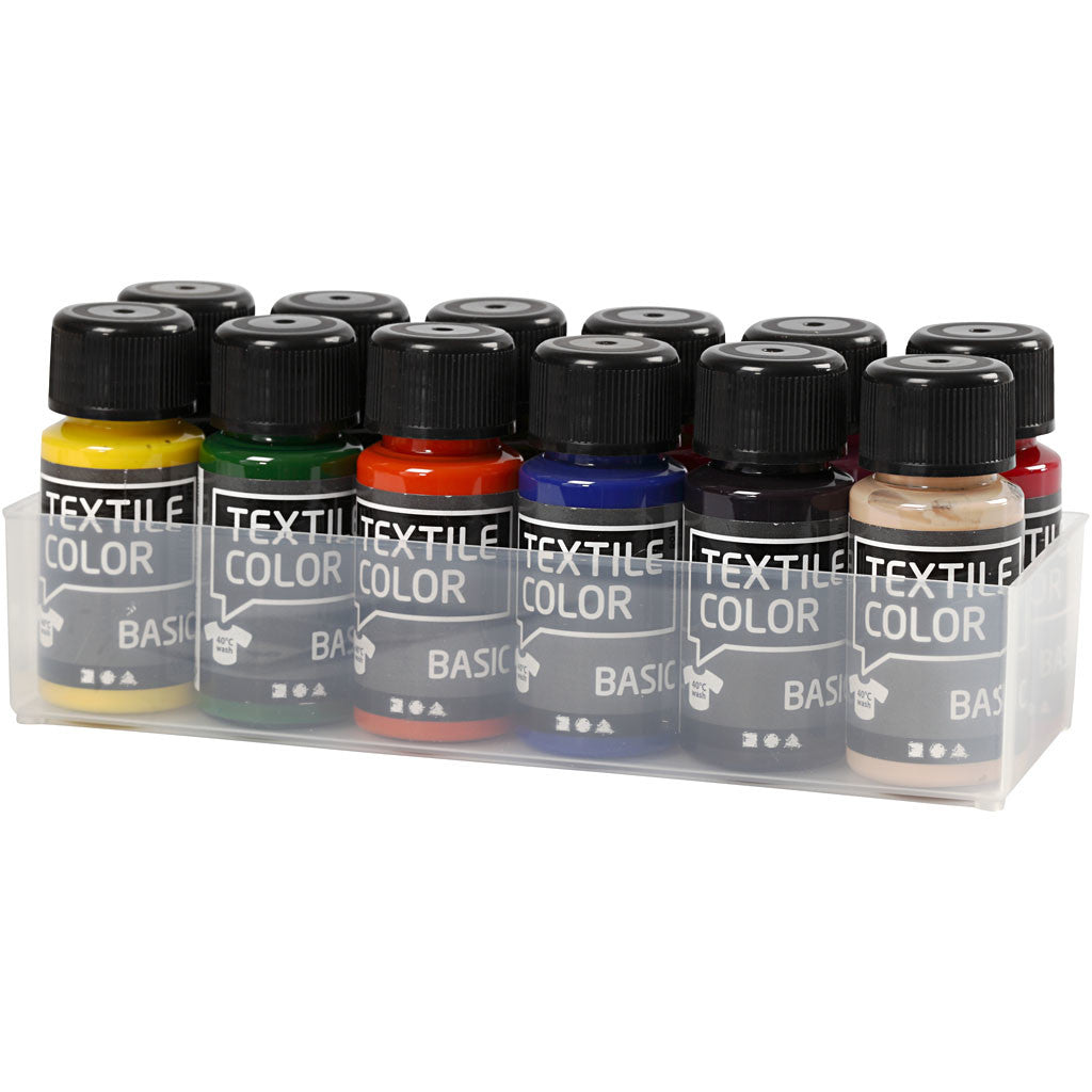 Colore per tessuti, 12x50 ml/ 1 conf. [HOB-34160]