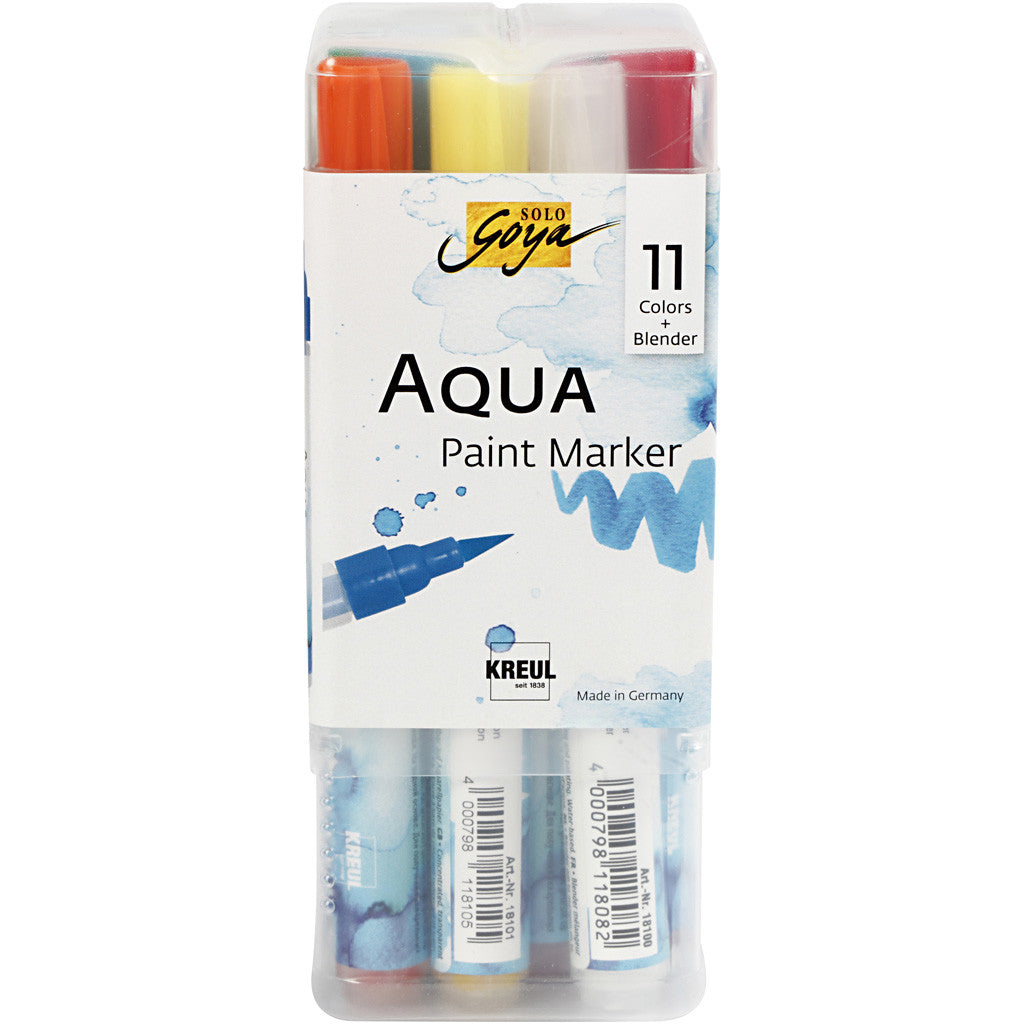 Set SOLO GOYA Aqua Paint Marker, colori asst., 12 pz/ 1 conf. [HOB-34321]