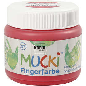 Mucki Pittura da dita, rosso, 150 ml/ 1 vasch. [HOB-34760]