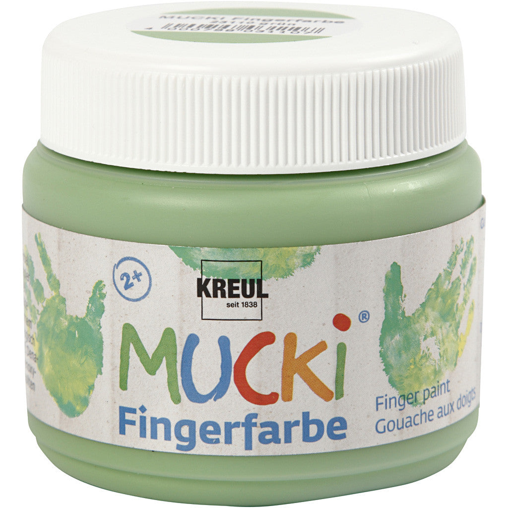 Mucki Pittura da dita, verde, 150 ml/ 1 vasch. [HOB-34762]