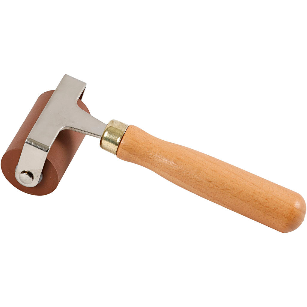 Rullo per gomma/linoleum, L: 4,90 cm, diam 3 cm, 1 pz [HOB-38221]