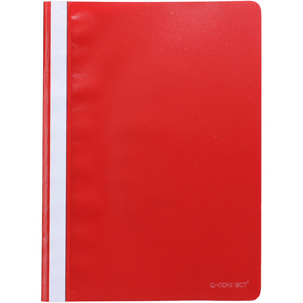 Plastic presentation folders, A4, red, 50 pc