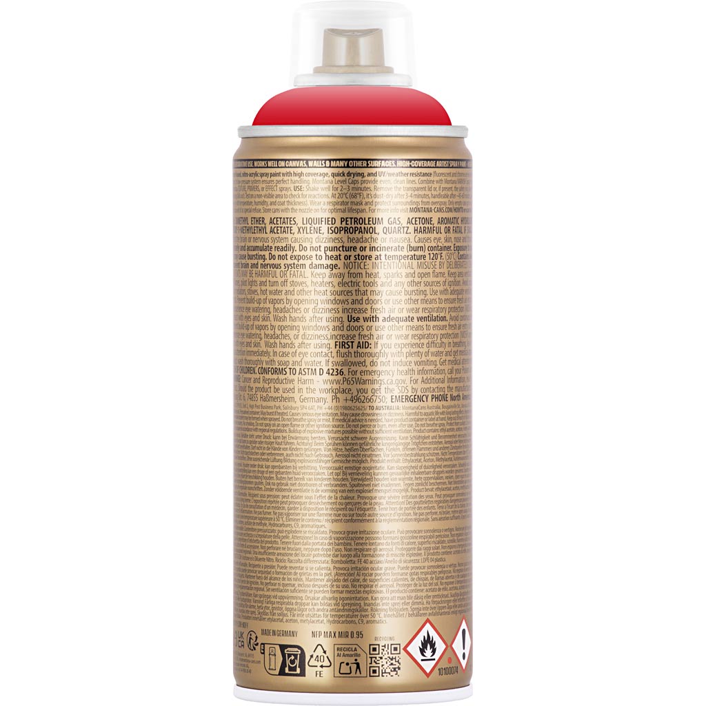 Spray Paint, red, 400 ml/ 1 tub