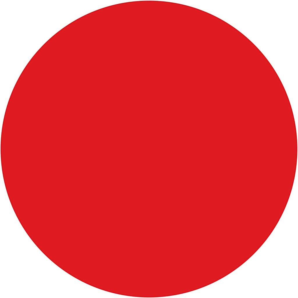 Pittura Acrilia, semi-lucido, semi transparent, rosso primario, 500 ml/ 1 bott. [HOB-35404]