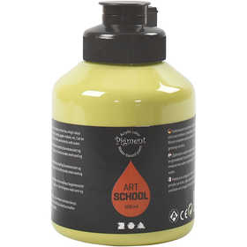 Pittura Acrilia, semi-lucido, semi transparent, kiwi, 500 ml/ 1 bott. [HOB-35450]