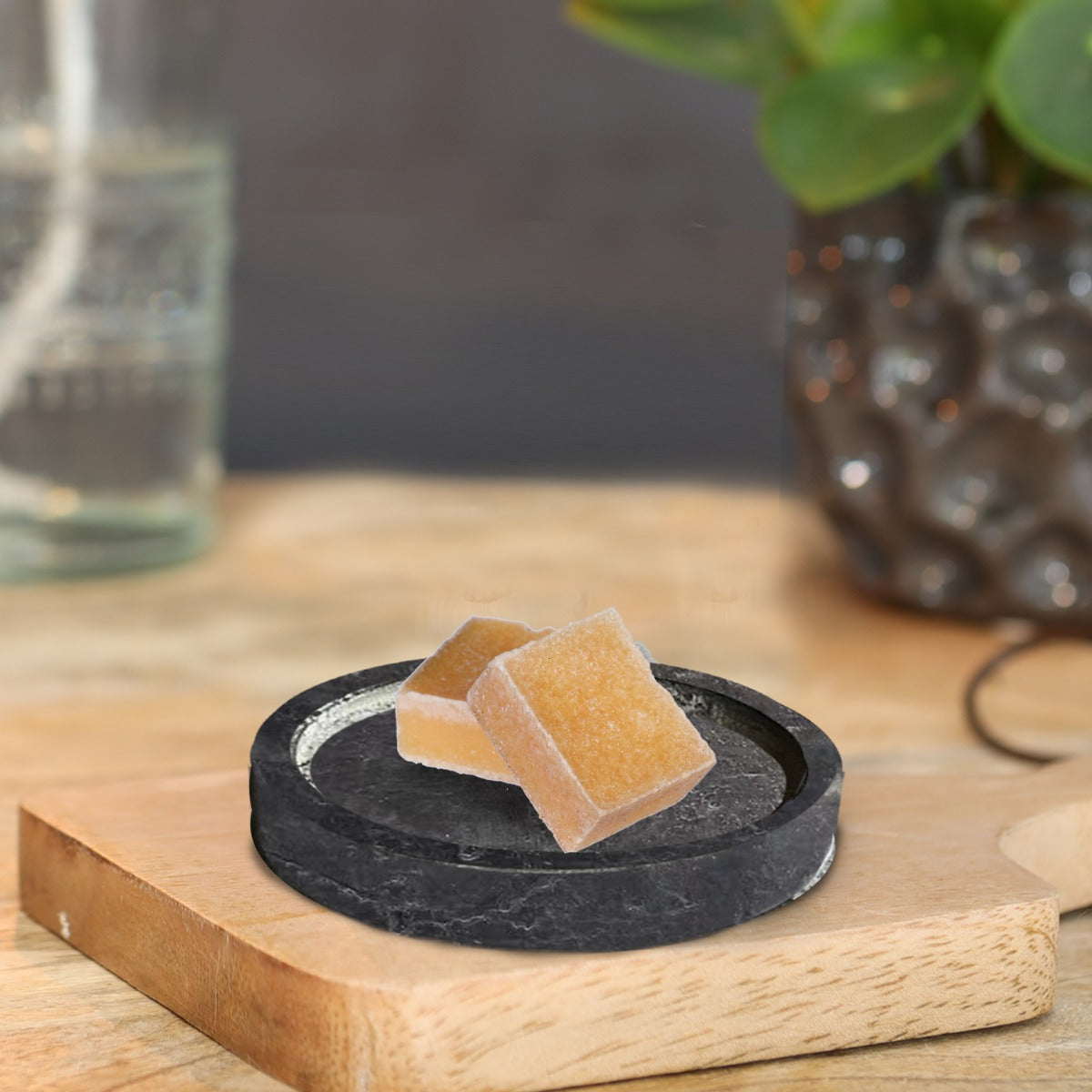 piatto in cera per cemento grigio scuro Ø8 x H2 cm (12 pz) [IFS-36051]