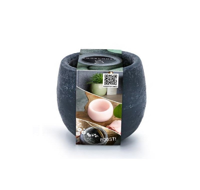 Ciotola aromatica leggera Profumo di lavanda grigio scuro Ø9x8 cm (6 pz) [IFS-36213]