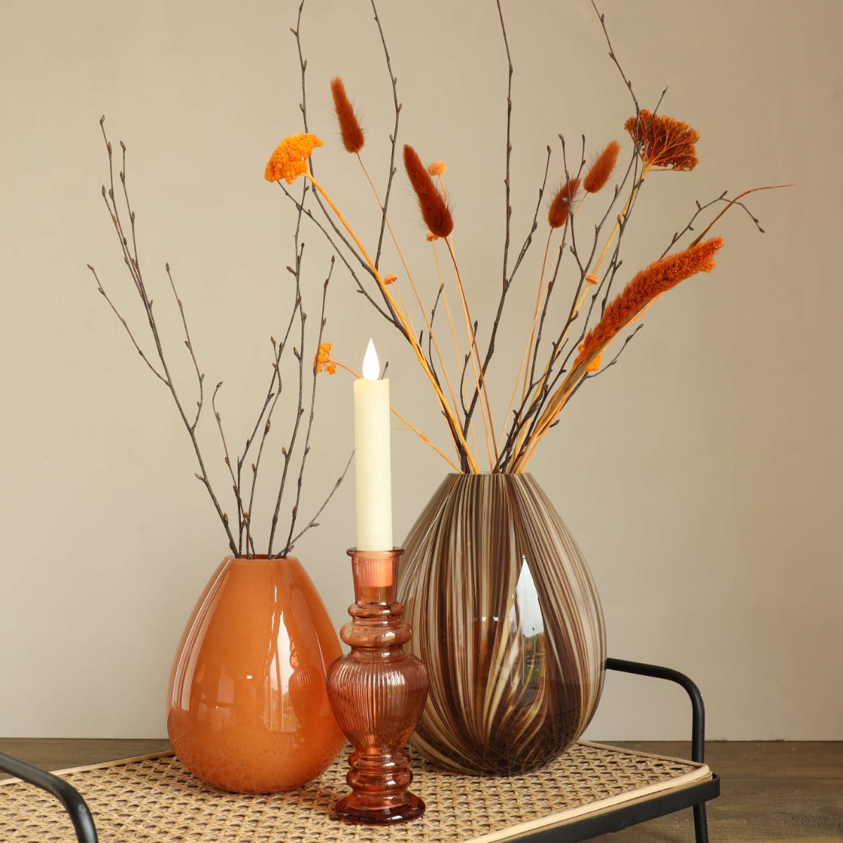 Vaso Venezia Ambra H: 11,3 x Ø5 cm (12 pz) [IFS-29883]