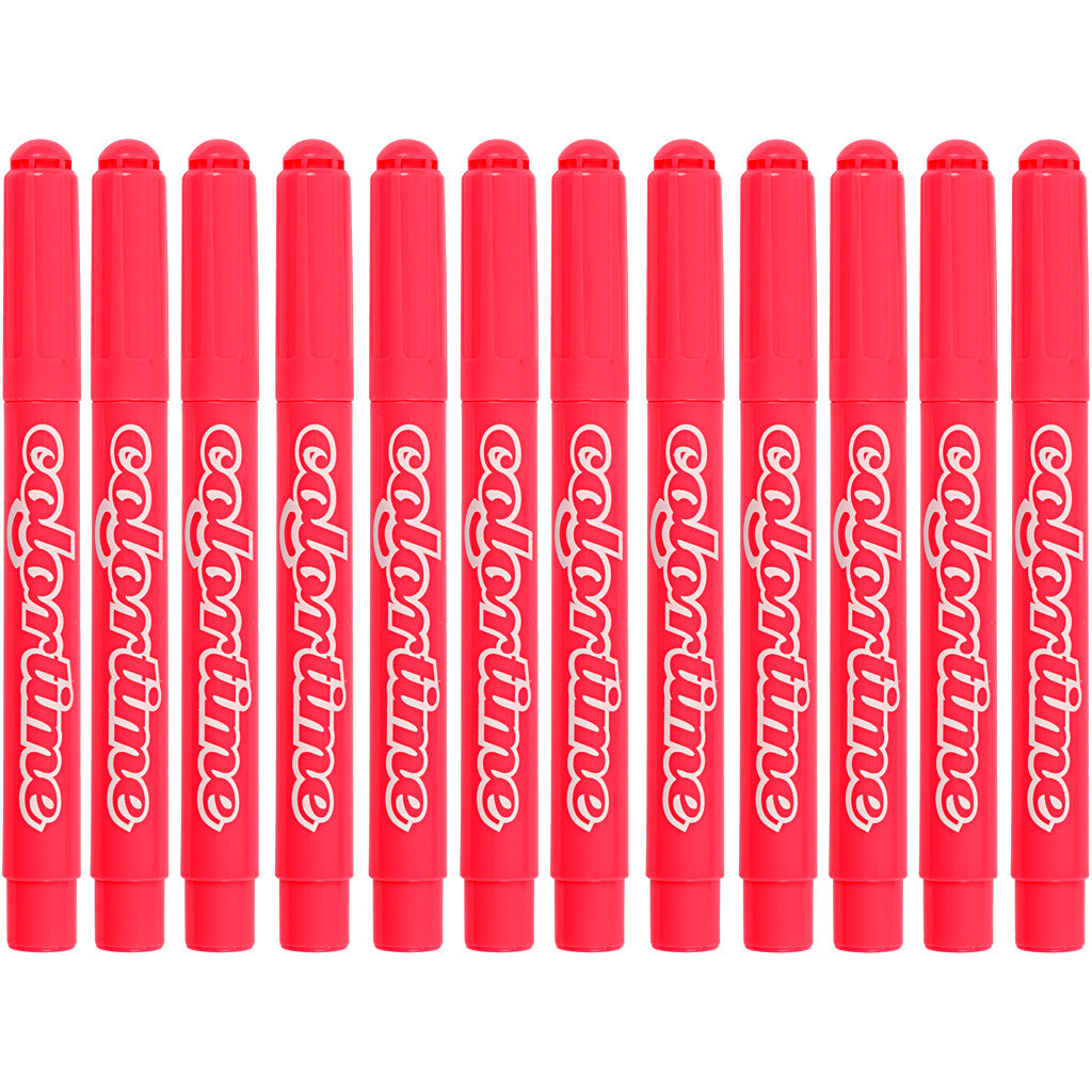 Pennarelli Colortime, ampiezza tratto 5 mm, rosa, 12 pz/ 1 conf. [HOB-37339]