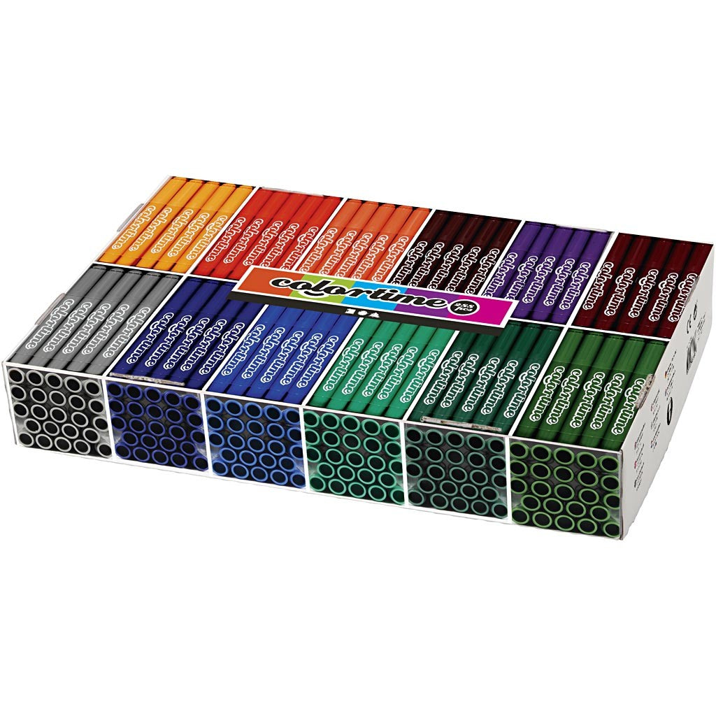 Pennarelli Colortime, ampiezza tratto 5 mm, colore aggiuntivo, 12x24 pz/ 1 conf. [HOB-37346]
