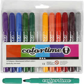 Pennarelli Colortime, ampiezza tratto 5 mm, colore aggiuntivo, 12 pz/ 1 conf. [HOB-37348]