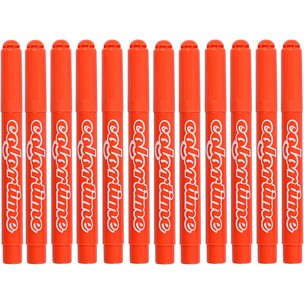 Pennarelli Colortime, ampiezza tratto 5 mm, mandarin, 12 pz/ 1 conf. [HOB-37352]