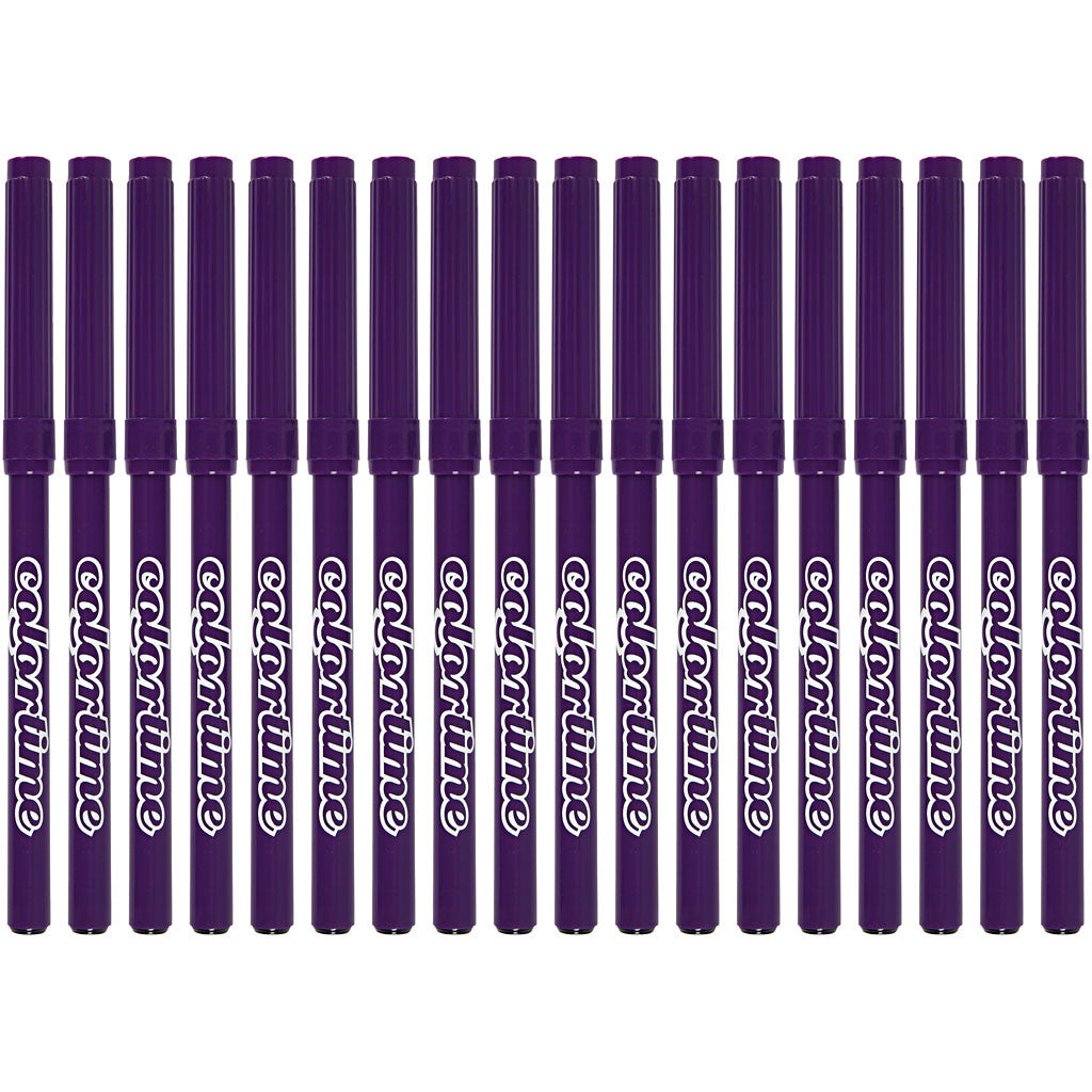 Pennarelli Colortime, ampiezza tratto 2 mm, viola, 18 pz/ 1 conf. [HOB-373532]