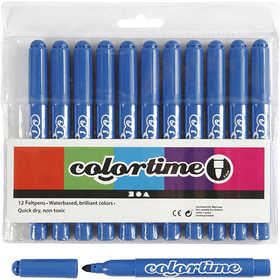 Pennarelli Colortime, ampiezza tratto 5 mm, azure, 12 pz/ 1 conf. [HOB-37356]