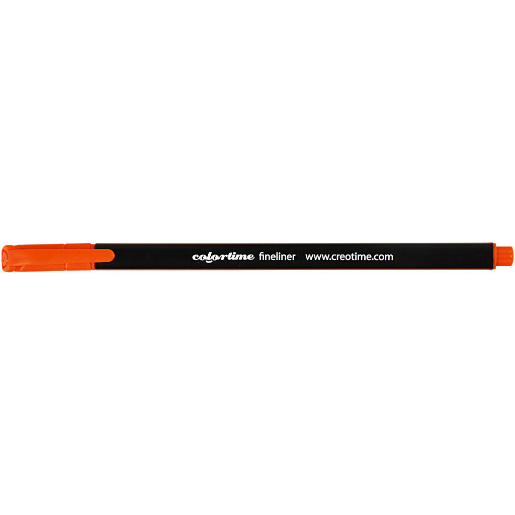 Pennarelli Fineliner Colortime, ampiezza tratto 0,6-0,7 mm, arancio, 12 pz/ 1 conf. [HOB-373638]