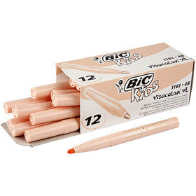 BIC Pennarelli Visa Color, ampiezza tratto 3 mm, rosa chiaro, 12 pz/ 1 conf. [HOB-37448]