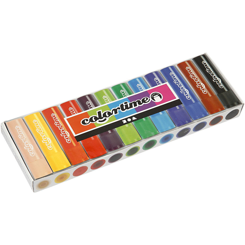 Soft Color Stick, L: 8 cm, colori asst., 6,5 g, 120 pz/ 1 conf. [HOB-38125]