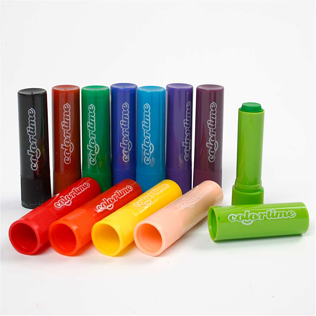 Soft Color Stick, L: 8 cm, colori asst., 12 pz/ 1 conf. [HOB-38135]