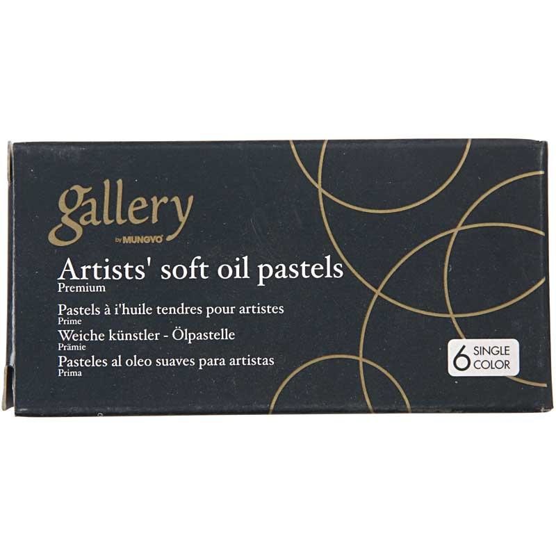 Pastelli a Olio Gallery Premium, L: 7 cm, spess. 11 mm, blu turchese (223), 6 pz/ 1 conf. [HOB-38259]