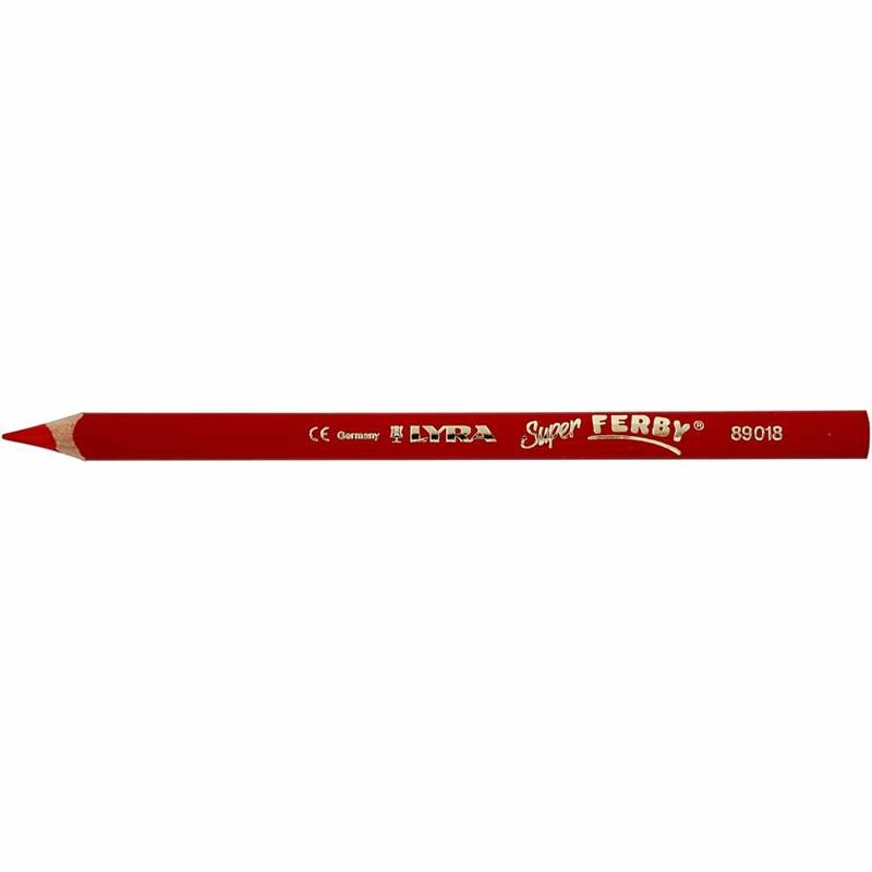 Super Ferby 1 matite colorate, L: 18 cm, mina 6,25 mm, arancio, 12 pz/ 1 conf. [HOB-38354]