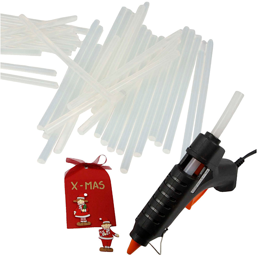 Ricariche stick per colla a caldo Maxi, L: 25 cm, diam 11 mm, 50 pz/ 1 conf. [HOB-391225]