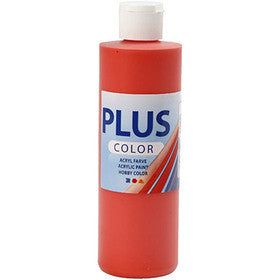 Plus Color Craft Paint, rosso brillante, 250 ml/ 1 bott. [HOB-39427]