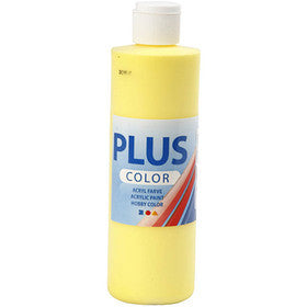 Plus Color Craft Paint, giallo primario, 250 ml/ 1 bott. [HOB-39475]