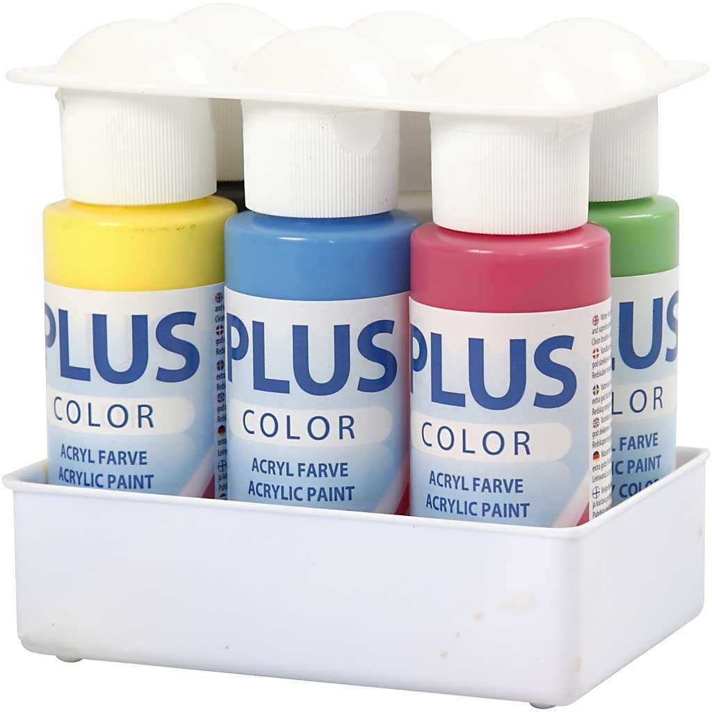 Plus Color Craft Paint, colore primario, 6x60 ml/ 1 conf. [HOB-39513]