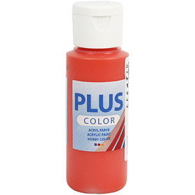 Plus Color Craft Paint, rosso brillante, 60 ml/ 1 bott. [HOB-39627]