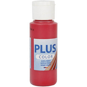 Plus Color Craft Paint, rosso lampone, 60 ml/ 1 bott. [HOB-39629]
